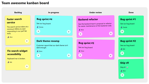 Screenshot of the demo page.