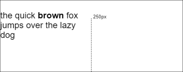 Wrapped text rendered in a canvas.