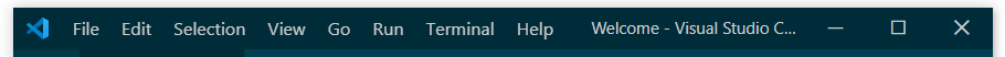 Visual Studio Code title bar