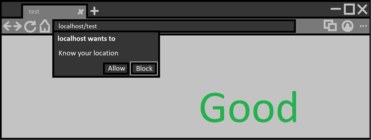 good way to focus on least dangerous button