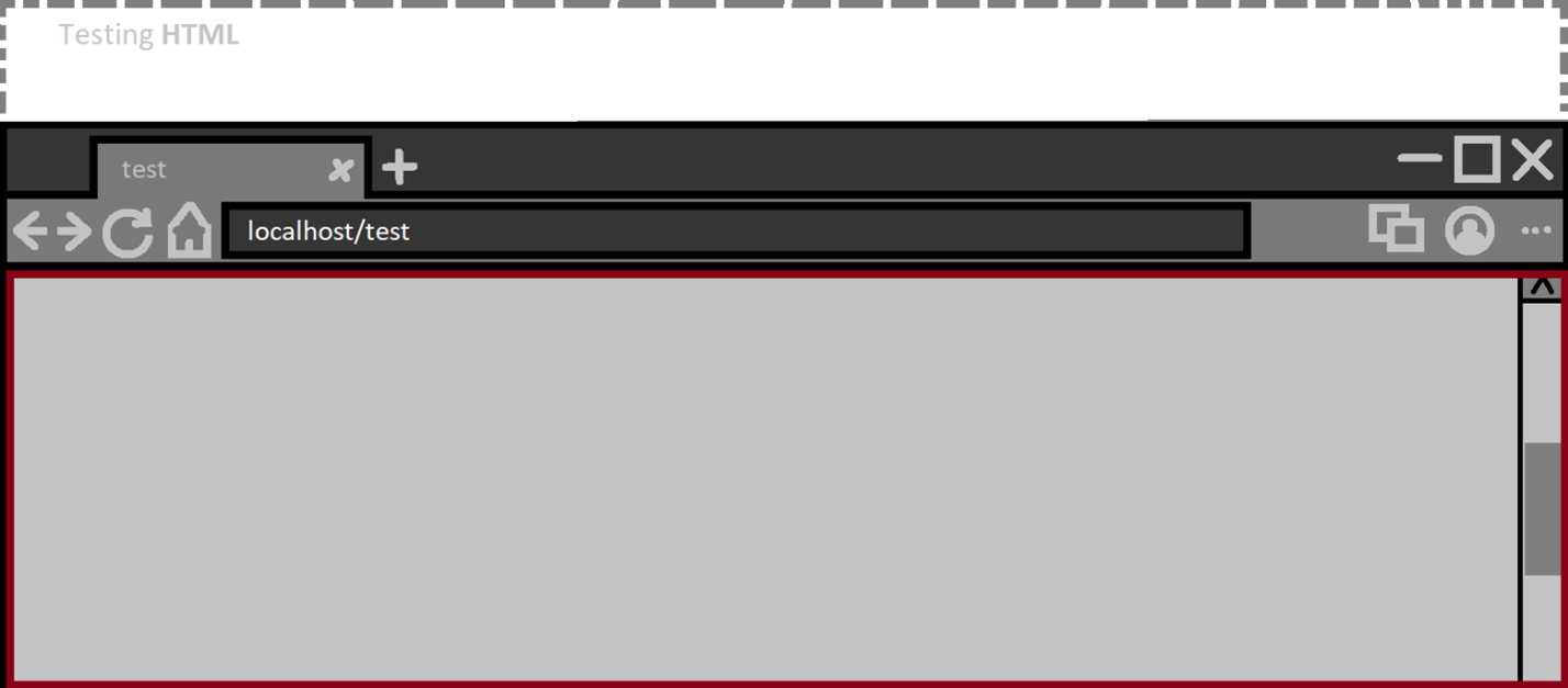 what the visible viewport is when scrolled down